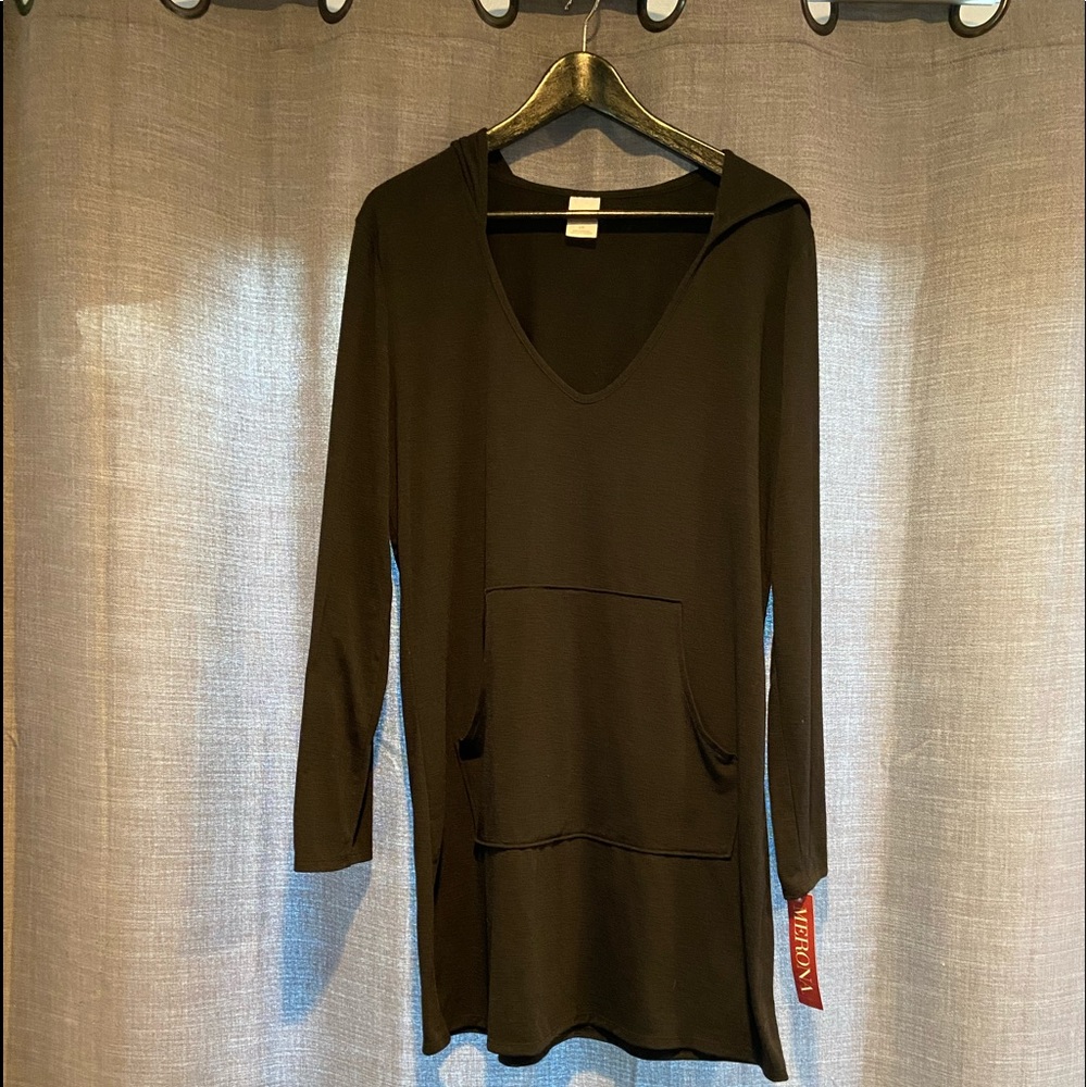 Black hoodie casual dress